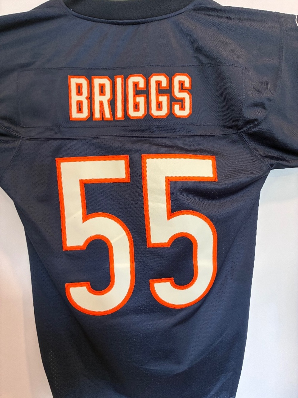 Chicago Bears #55 NFL Reebok On field Jersey Navy Men’s Small Length